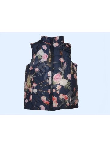 Детско елече за момиче мод.Д2025 в тъмно синя щампа.