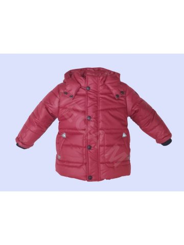 Бебешко зимно яке за момче в цвят "бордо". Бебешко зимно яке за момче в цвят "бордо".