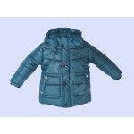 Детско зимно яке за момче в цвят "петрол"