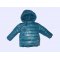 Бебешко зимно яке за момче, с асиметрично закопчаване, в цвят "петрол"