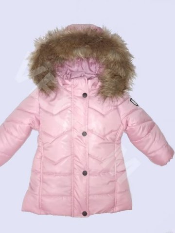 Детско зимно яке за момиче в нежно розов цвят. Детско зимно яке за момиче в нежно розов цвят.