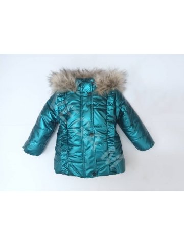 Детско зимно яке за момиче в цвят "залена перла" Детско зимно яке за момиче в цвят "залена перла"