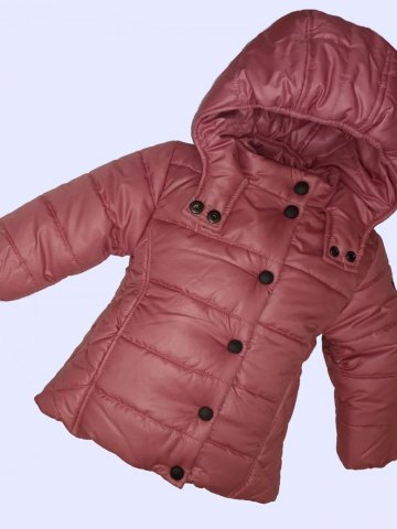 Детско зимно яке за момиче в цвят "тъмна пудра" Детско зимно яке за момиче в цвят "тъмна пудра"