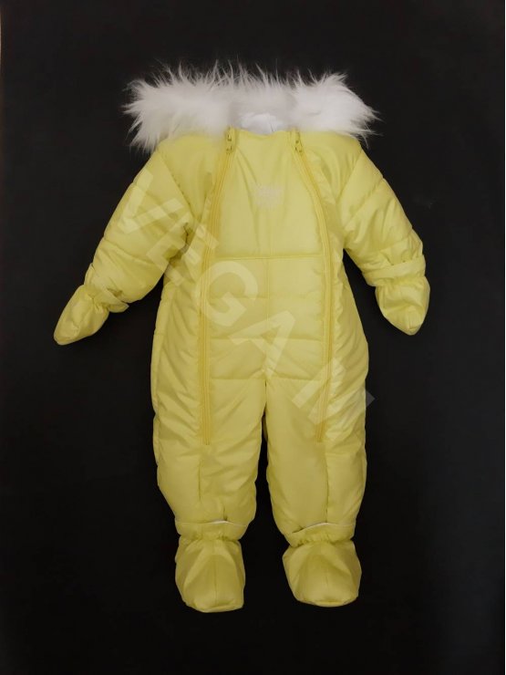 Бебешки ескимос за момиче в цвят слънчево жълто мод.412022