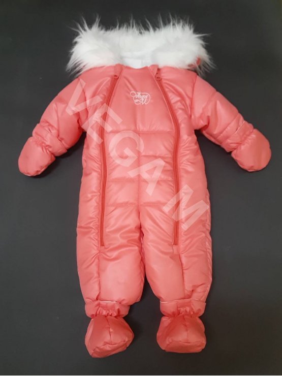 Бебешки ескимос за момиче в цвят сьомга мод.412022
