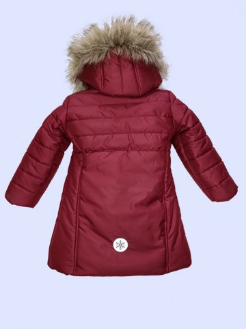 Детско зимно яке за момиче в цвят"малина" Детско зимно яке за момиче в цвят"малина"
