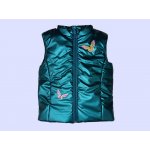 Детско елече за момиче мод.Д2025 в зелен мат