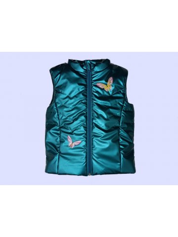 Детско елече за момиче мод.Д2025 в зелен мат