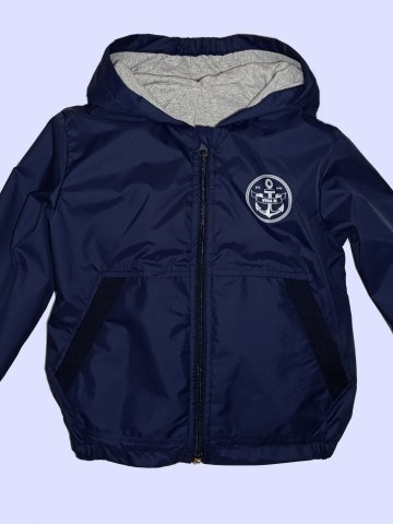Яке-ветровка за момче в тъмно син цвят мод.2025