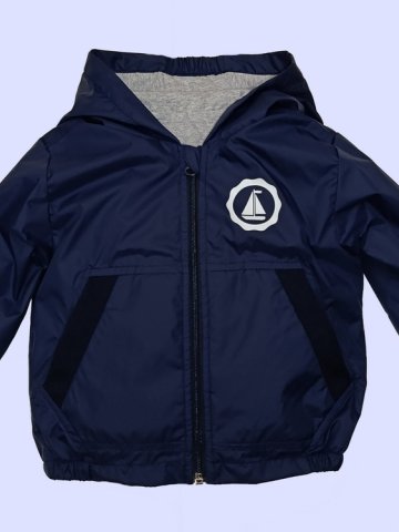 Яке  за бебе момче мод.2025в тъмно син цвят.