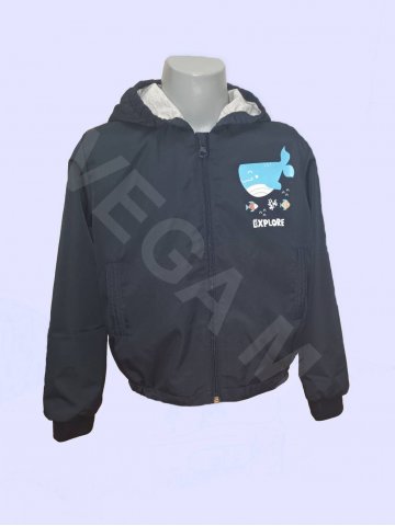 Яке-ветровка за момче в тъмно син цвят мод.Explore