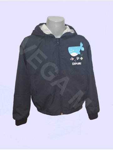 Яке-ветровка за момче в тъмно син цвят мод.Explore