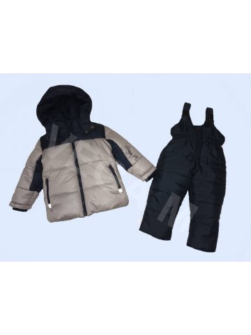 Детски зимен комплект /грейка/ за момче в светло сиво Детски зимен комплект /грейка/ за момче в светло сиво