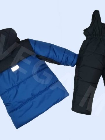Детски зимен комплект/грейка/ за момче в цвят кралско синьо