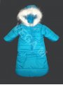 Бебешко яке-чувалче за момче в цвят "аквамарин"мод.Ч2023