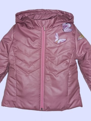 Яке за момиче в цвят тъмна пудра за пролет/есен мод.Д2025,размер 122,128,134 Яке за момиче в цвят тъмна пудра за пролет/есен мод.Д2025,размер 122,128,134